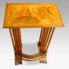 Walnut cross banded nest of 4 tables rear view