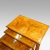 Walnut cross banded nest of 4 tables top