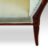 Edwardian inlaid mahogany small settee leg