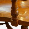 Edwardian oak desk chair by Bros. arm support