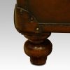 Leather trunk coffee table turned leg