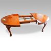 Maple & co mahogany extending dining table open