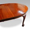 Maple & co mahogany extending dining table top end