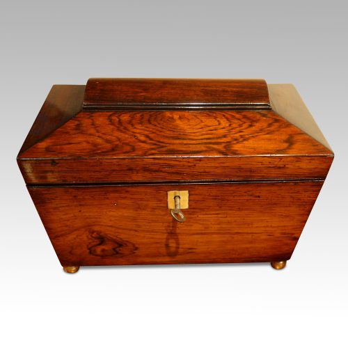 Regency rosewood caddy box