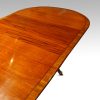 Regency style mahogany 12 seat dining table top detail