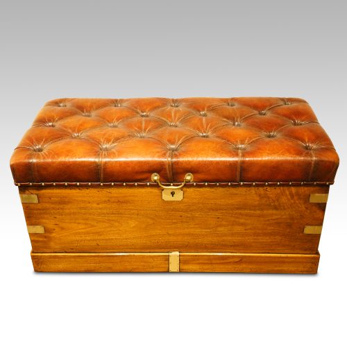 Victorian camphorwood ottoman