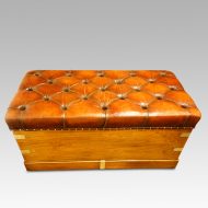 Victorian camphorwood ottoman rear