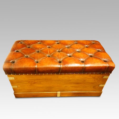 Victorian camphorwood ottoman rear