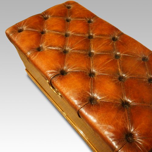 Victorian camphorwood ottoman top