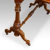 Victorian inlaid walnut Sutherland table stretcher base
