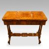 Victorian inlaid walnut card table
