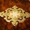 Victorian walnut mounted box centre mount