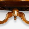 Victorian walnut oval coffee table , large base