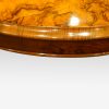 Victorian walnut oval coffee table , large edge