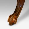 Victorian walnut oval coffee table , large leg