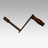 Waring and Gillow mahogany extending dining table handle