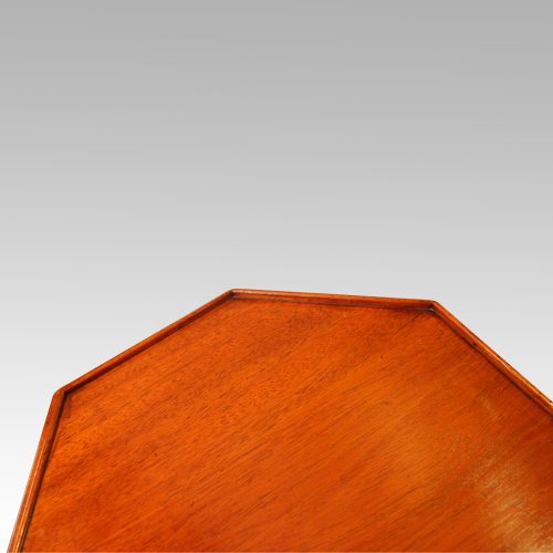 Antique mahogany wine table edge