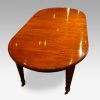 Edwardian circular mahogany dining table end view