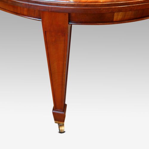 Edwardian circular mahogany dining table leg