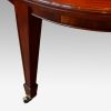 Edwardian circular mahogany dining table leg detail