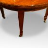Edwardian circular mahogany dining table tapering leg