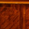 Edwardian inlaid mahogany display cabinet cupboard detail