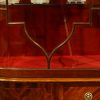Edwardian inlaid mahogany display cabinet door astragal