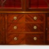 Edwardian inlaid mahogany display cabinet drawers