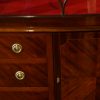 Edwardian inlaid mahogany display cabinet handle