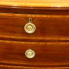 Georgian inlaid bow front chest drawer detail