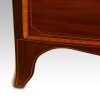 Georgian inlaid bow front chest splay foot