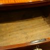 Georgian inlaid bow front chestdrawer oak lining