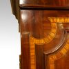 Georgian inlaid mahogany linen press detail inlay