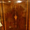 Georgian inlaid mahogany linen press door