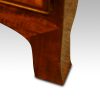 Georgian inlaid mahogany linen press splay foot
