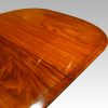 Georgian style mahogany twin pillar dining table cross banding