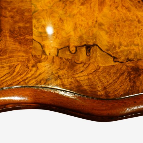 Pair of Victorian walnut cardtables border