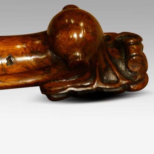 Pair of Victorian walnut cardtables toe