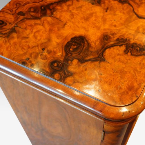Victorian burr walnut cabinet top