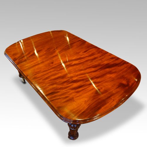 Victorian mahogany 10+ seat dining table view above