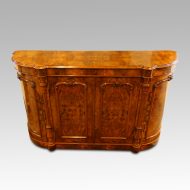 Victorian walnut credenza cabinet
