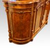 Victorian walnut credenza cabinet door detail