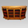 Victorian walnut open end credenza 1