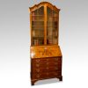Walnut dome top bureau bookcase
