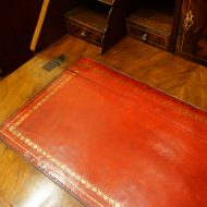 Walnut dome top bureau bookcase writing surface