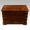 Antique brass bound merchants chest
