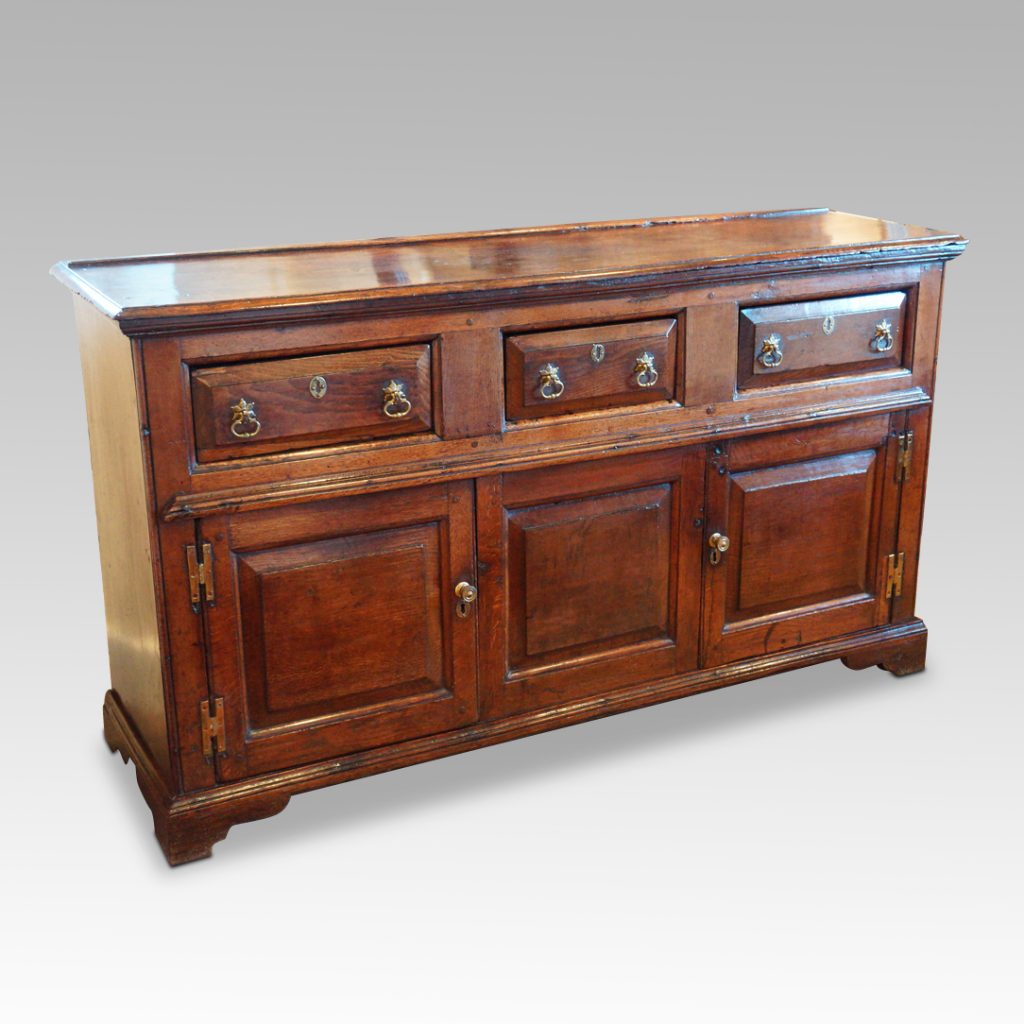 Antique oak dresser base 1