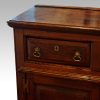 Antique oak dresser base drawer detail