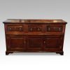 Antique oak dresser base front