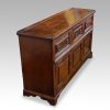 Antique oak dresser base side